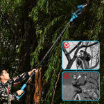 2-In-1 Pole Saws & Mini Chainsaw, Extension Pole Rotatable Pole 14ft Max Reach, With 2.0ah Batteries And Shoulder Strap, 21v Chainsaw For Tree Limb Branch Cutter By SHINTYOOL