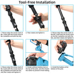 2-In-1 Pole Saws & Mini Chainsaw, Extension Pole Rotatable Pole 14ft Max Reach, With 2.0ah Batteries And Shoulder Strap, 21v Chainsaw For Tree Limb Branch Cutter By SHINTYOOL