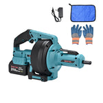 21V Cordless Electric Drain Auger, 23Ft Auger with 4.0Ah Battery, Charger, Non-Slip Gloves, Cleaning Cloth, Auger for Kitchen, Sink, Bathroom Shower Pipes, Toilet, Sewer Pipe by SHINTYOOL