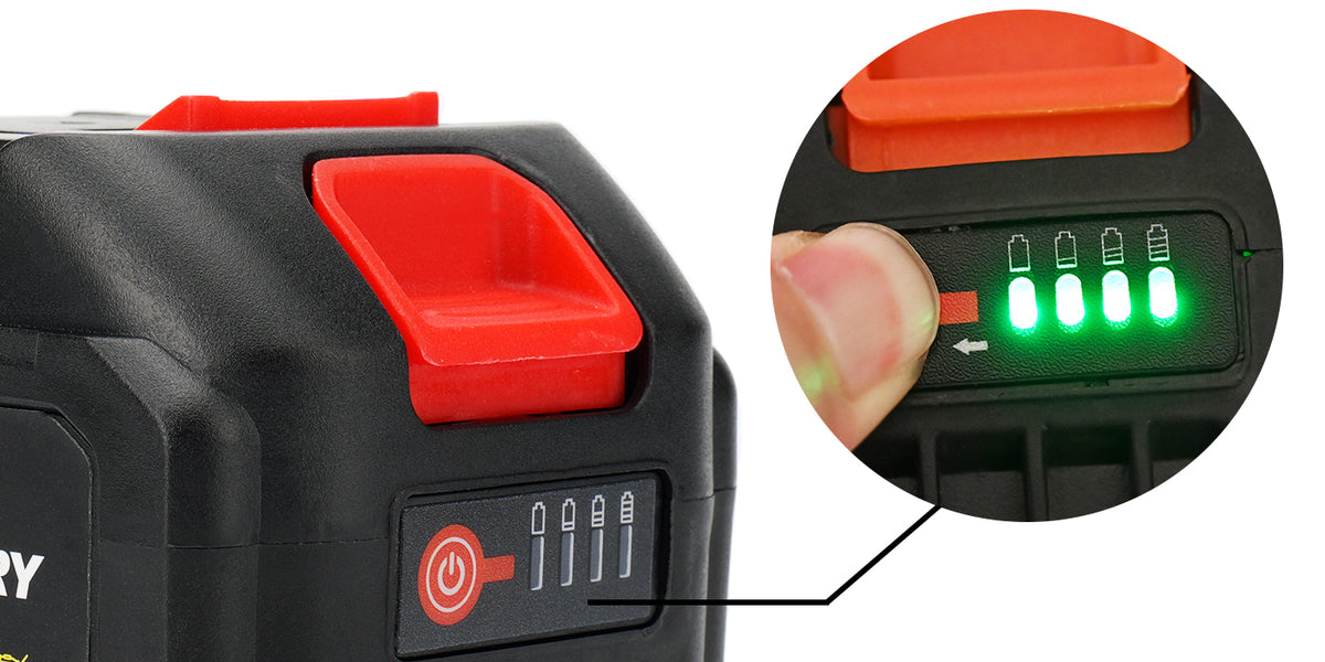 21V Lithium Battery With Electric Quantity Display, 4.0 Ah Battery Wit ...