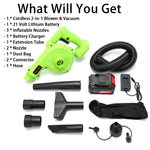 Cordless Leaf Blower,21V Mini Blower for Blower & Vacuum & Inflate