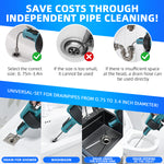 21V Cordless Electric Drain Auger, 23Ft Auger with 4.0Ah Battery, Charger, Non-Slip Gloves, Cleaning Cloth, Auger for Kitchen, Sink, Bathroom Shower Pipes, Toilet, Sewer Pipe by SHINTYOOL