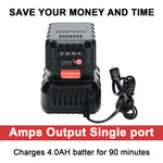 21v Battery Single Port Rapid Charger Base, (Battery Not Included)