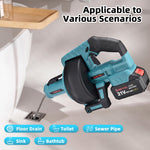 21V Cordless Electric Drain Auger, 23Ft Auger with 4.0Ah Battery, Charger, Non-Slip Gloves, Cleaning Cloth, Auger for Kitchen, Sink, Bathroom Shower Pipes, Toilet, Sewer Pipe by SHINTYOOL