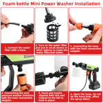 Cordless Mini Pressure Washer,21v 4.0ah Battery Small Power Washer