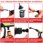 Cordless Mini Pressure Washer,21v 4.0ah Battery Small Power Washer